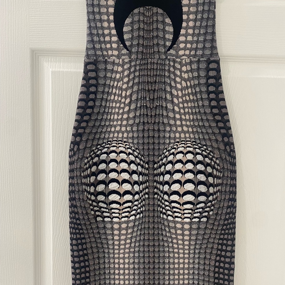 Marine Serre Jacquard Strapless Dress - Picture 8 of 8